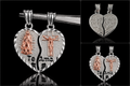 Two-Tone Heart Pendant – 925S