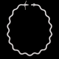 19" | 925 Sterling Silver Wavy Moissanite Tennis Necklace – 8 CTW VVS D | 3MM