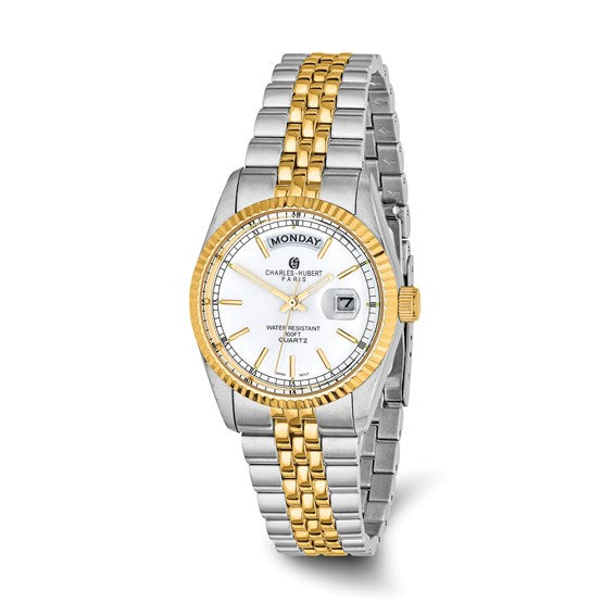 Charles Hubert Two-Tone Day & Date Watch