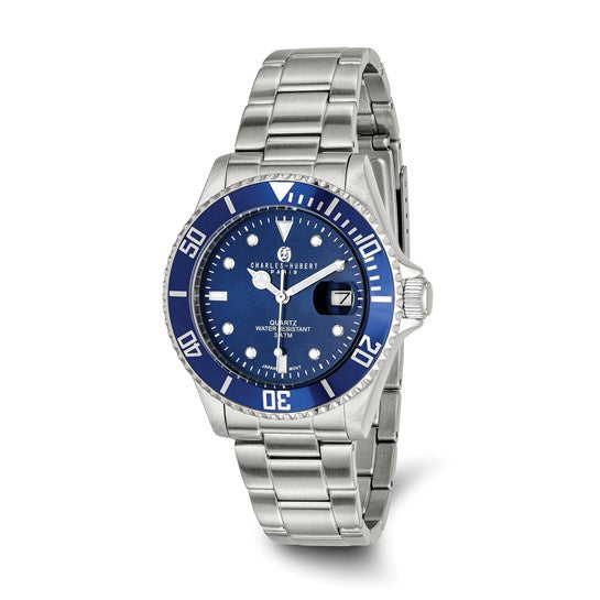 Charles Hubert Blue Dial Diver Watch
