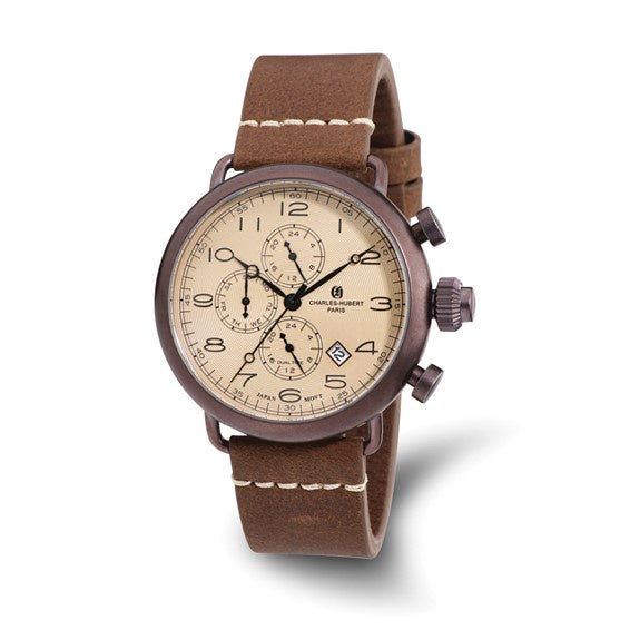 Charles Hubert Vintage Pilot Chronograph Watch