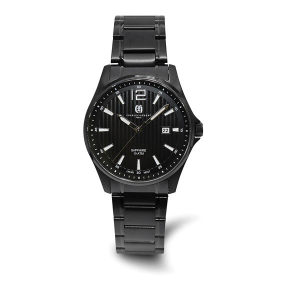 Charles Hubert Black Sapphire Watch