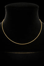 Bead Chain 18K Italy - 16"