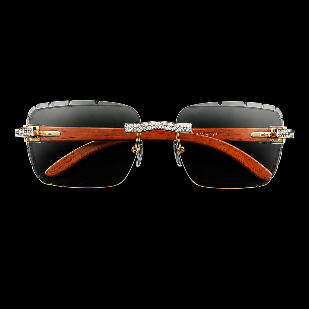 Moissanite Rimless Luxury Sunglasses – 925S