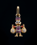 Small 18K Colombian Gold Fortune Pendant