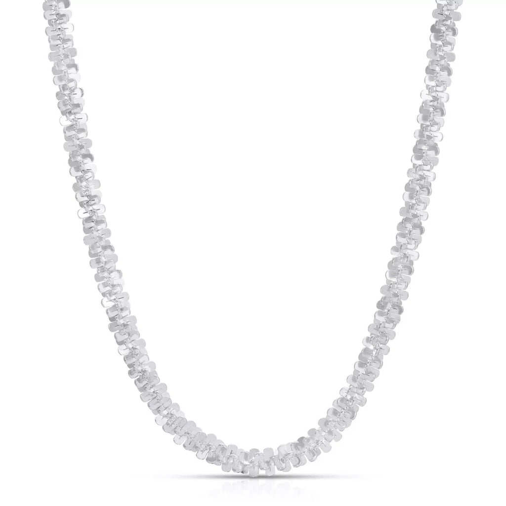 Lusso Cyclone 3mm Diamond-Cut Chain – 925 Sterling Silver