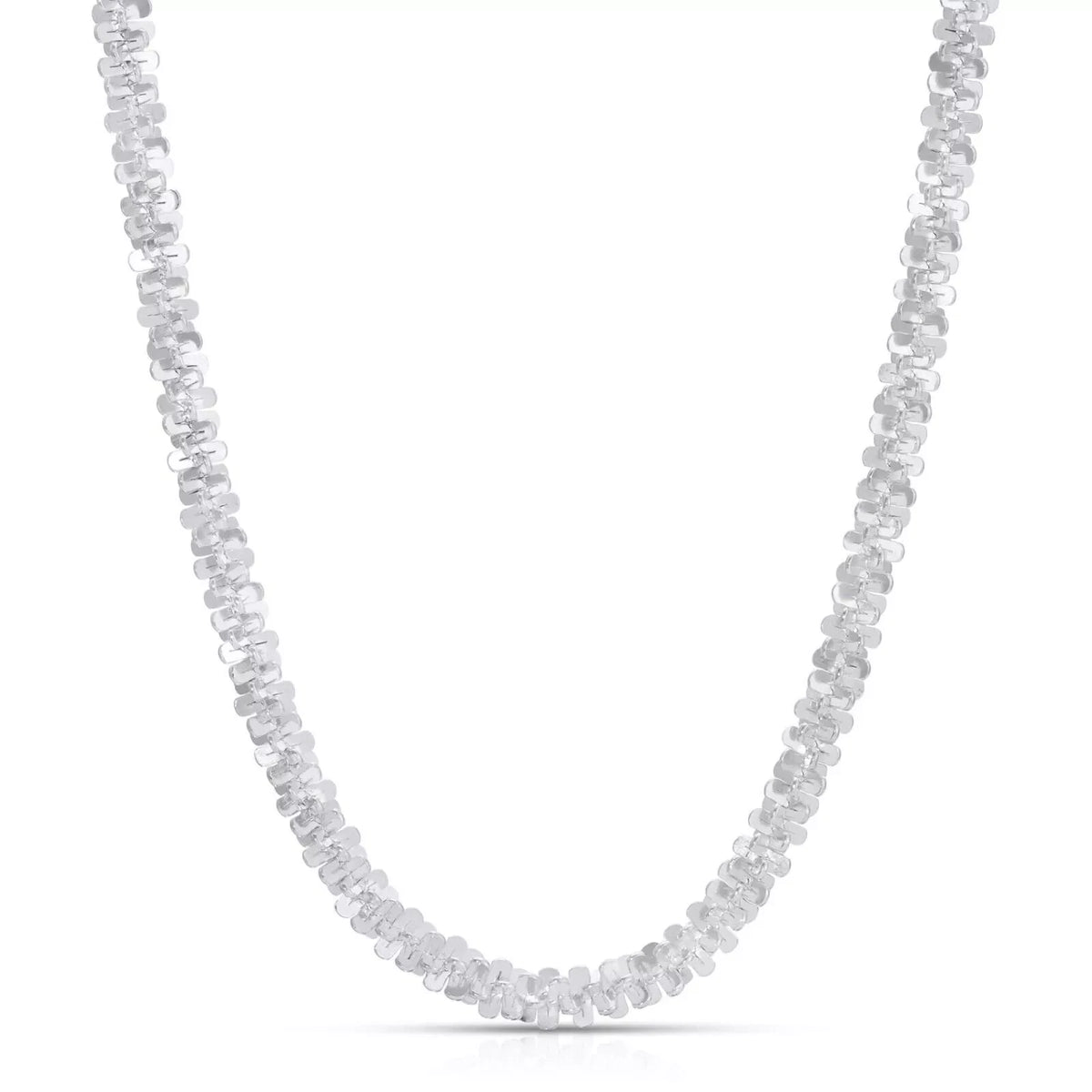 Lusso Cyclone 3mm Diamond-Cut Chain – 925 Sterling Silver